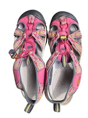 KEEN Womens Newport Sandals Waterproof Outdoor Pink/Yellow hiking camping